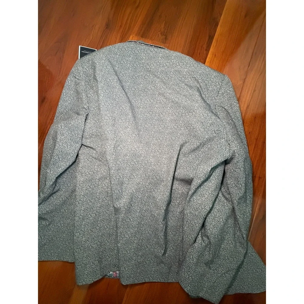 NWT Tailorbyrd Blazer 44R Green Plaid Jacket Two Button Coat Men Sports Coat
